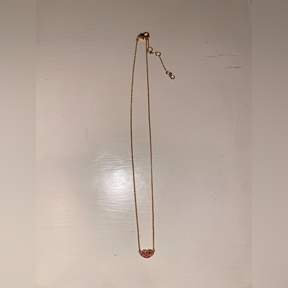 Kate Spade New York Pave Lips Necklace